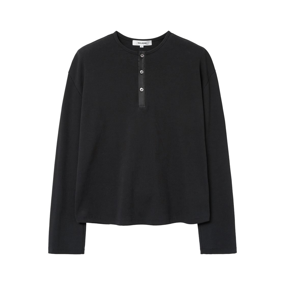 알렌느 리브드 크롭 헨리넥 블랙