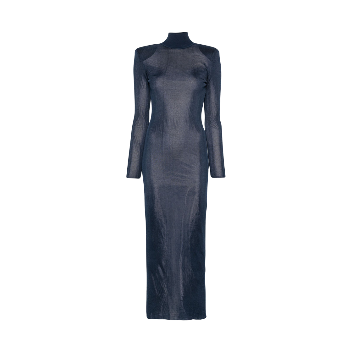 (W) 셀프 포트레이트 비스코스 니트 맥시 드레스 네이비((W) Self Portrait Viscose Knit Maxi Dress Navy) - 1
