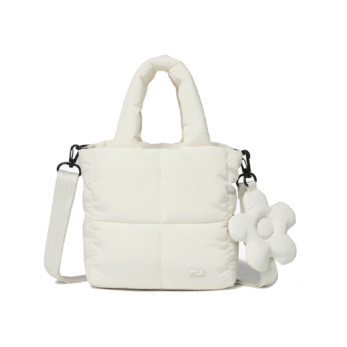 [6% 적립] 휠라 푸퍼 미니 토트백 크림