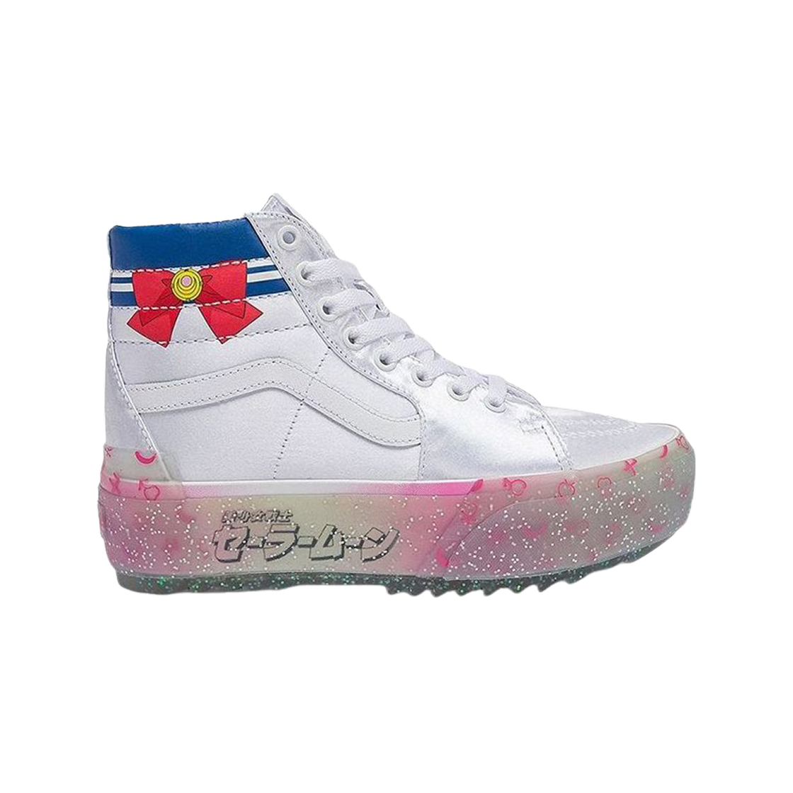 반스 x 세일러 문 미소녀 전사 스케이트 하이 스택드 화이트 핑크(Vans x Sailor Moon Pretty Guardian Sk8-Hi Stacked White Pink) - 1