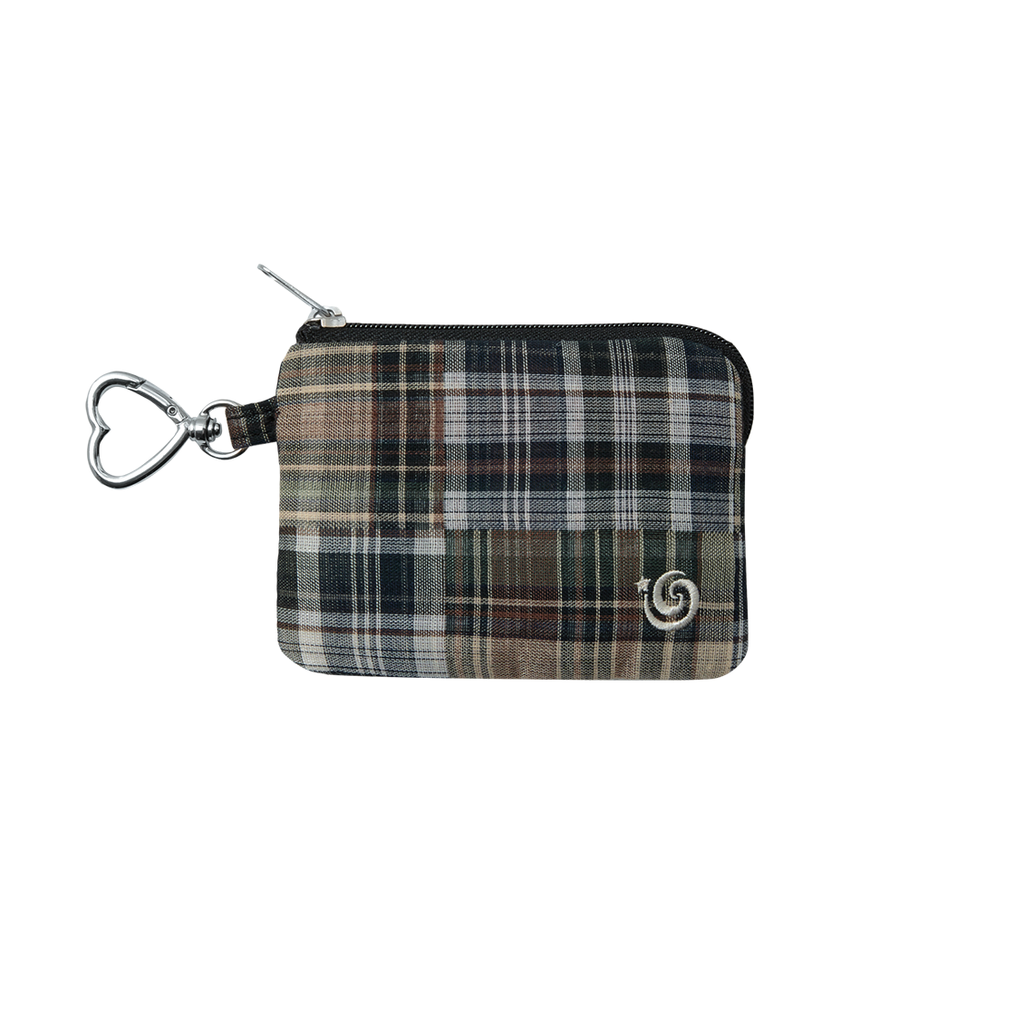 에이이에이이 체크 카드 포켓 브라운(AEAE Check Card Pocket Brown)