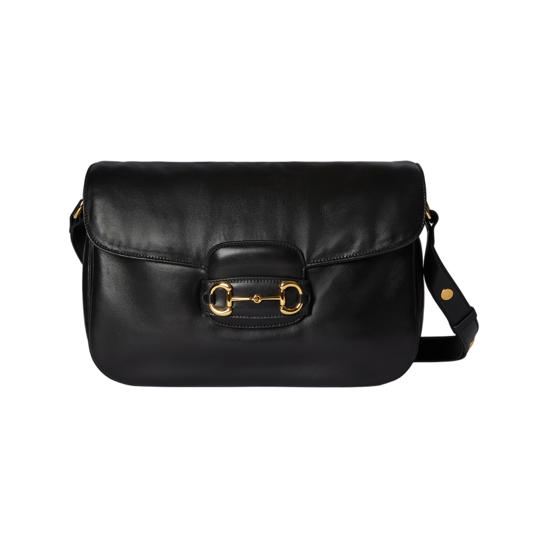 구찌 홀스빗 1955 미디움 숄더백 블랙(Gucci Horsebit 1955 Medium Shoulder Bag Black) - 1