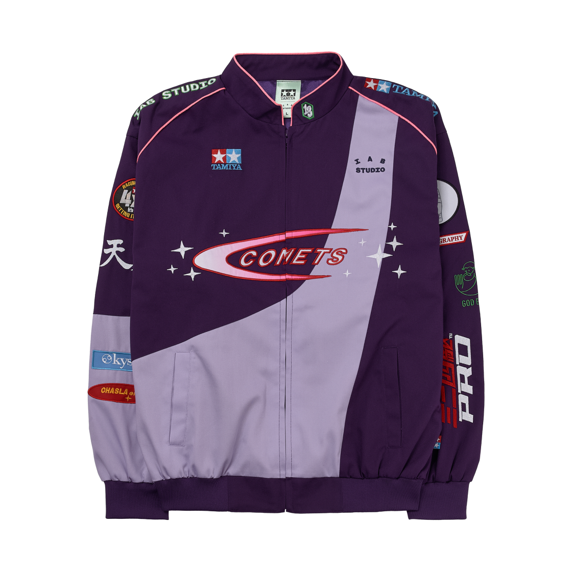 아이앱 스튜디오 x 타미야 아이앱 코멧츠 레이싱 자켓 퍼플(IAB Studio x Tamiya IAB Comets Racing Jacket Purple)