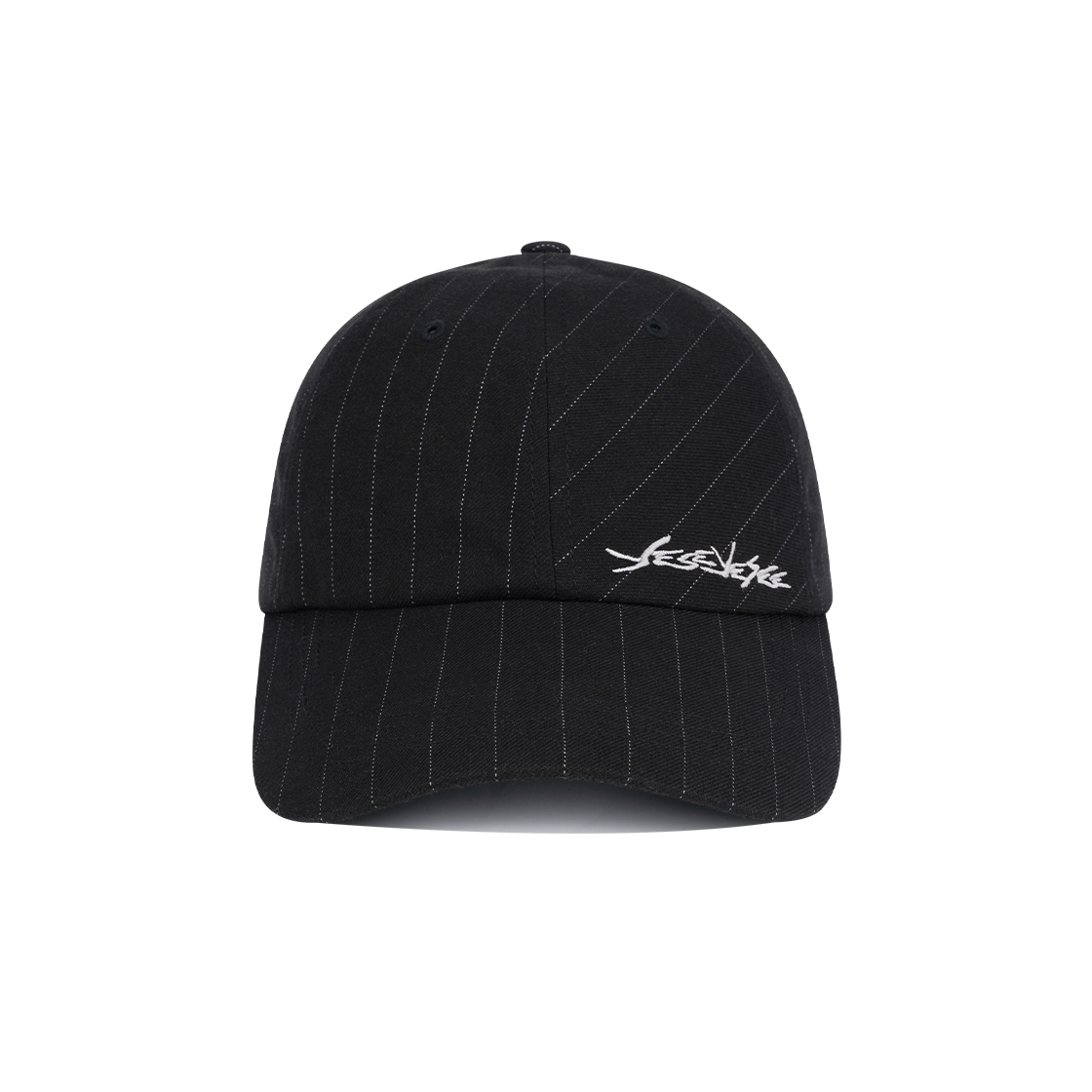 예스아이씨 핀스트라이프 볼캡 블랙(YESEYESEE Pinstripe Ball Cap Black) - 3
