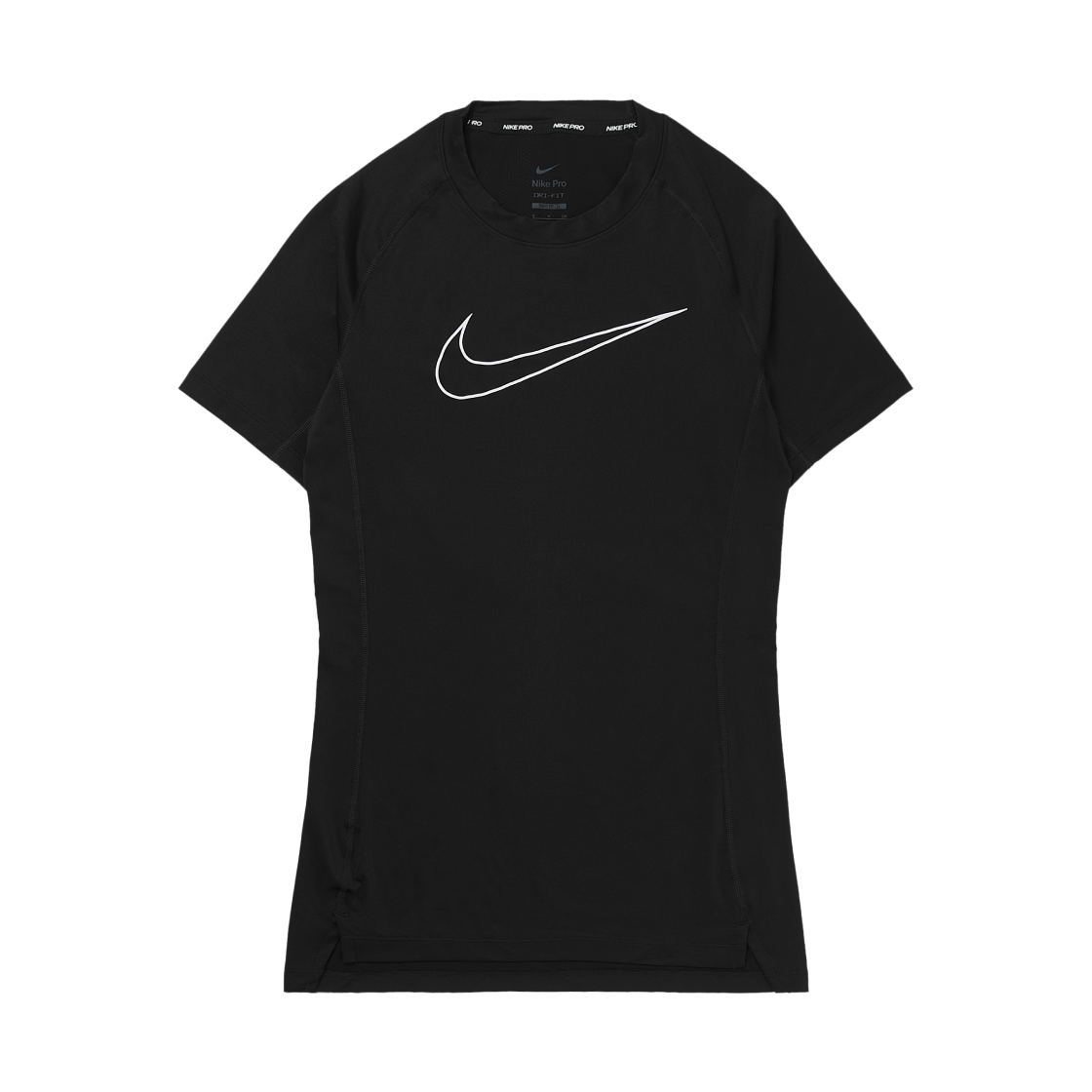나이키 프로 드라이핏 타이트핏 숏슬리브 탑 블랙 - 아시아(Nike Pro Dri-Fit Tight-Fit Short Sleeve Top Black - Asia)