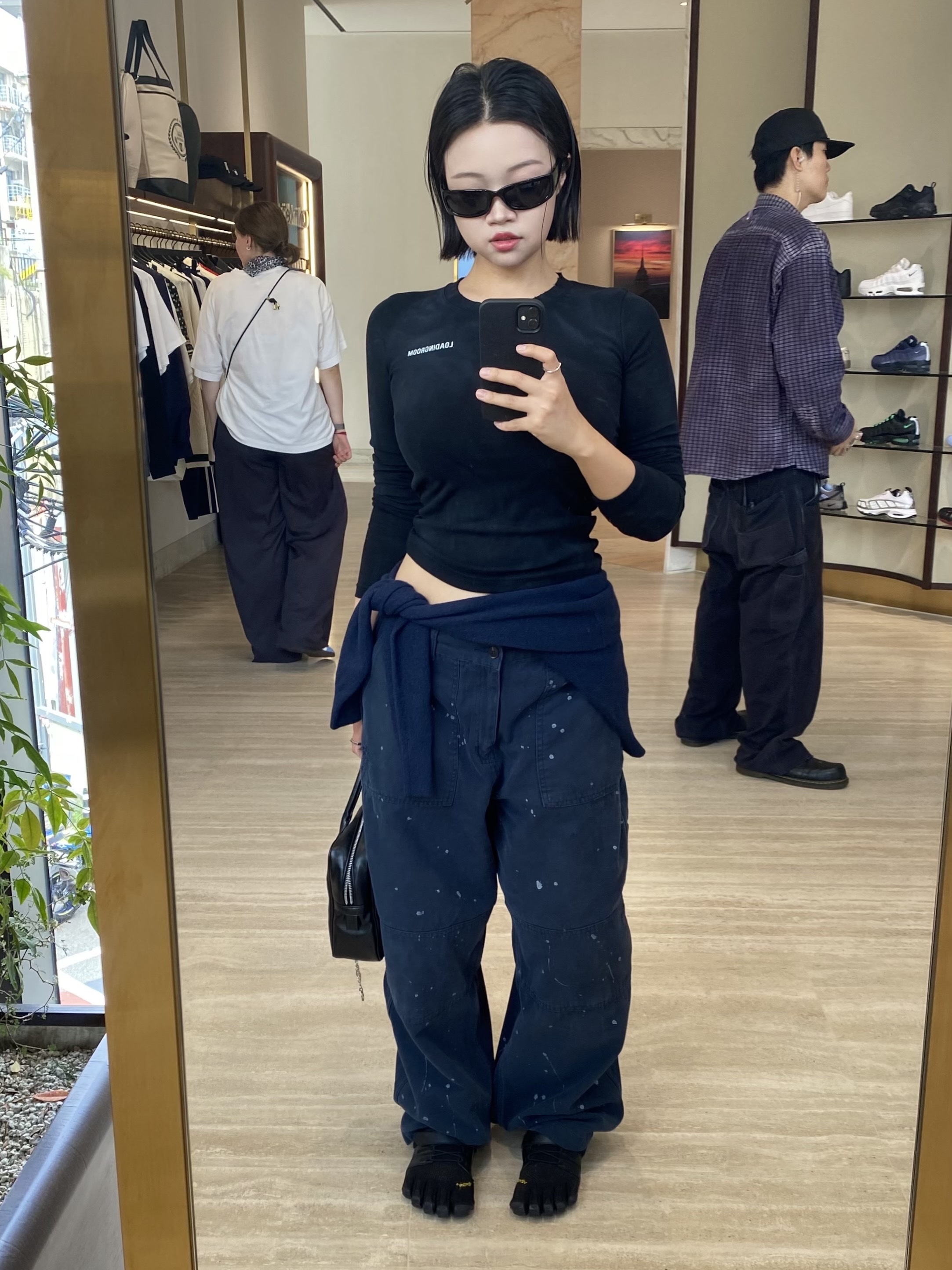 (W) Vibram Fivefingers V-Train 2.0 Black 착용 스타일