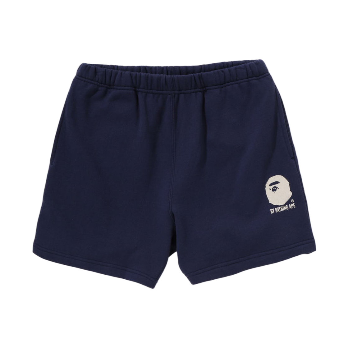 (W) 베이프 바이 베이싱 에이프 스웨트 쇼츠 네이비((W) BAPE By Bathing Ape Sweat Shorts Navy) - 1