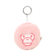 BAPE Baby Milo Plush Doll Headphone Holder Keychain Pink