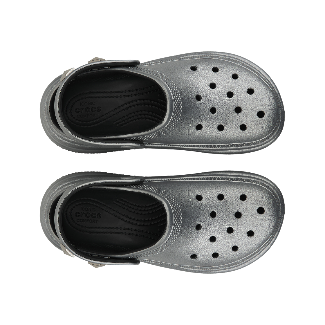 크록스 스톰프 메탈릭 클로그 실버(Crocs Stomp Metallic Clog Silver) - 5