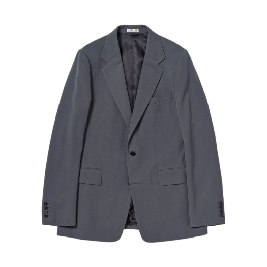 오라리 라이트 울 맥스 개버딘 자켓 탑 블랙 - 25AW | Auralee | KREAM