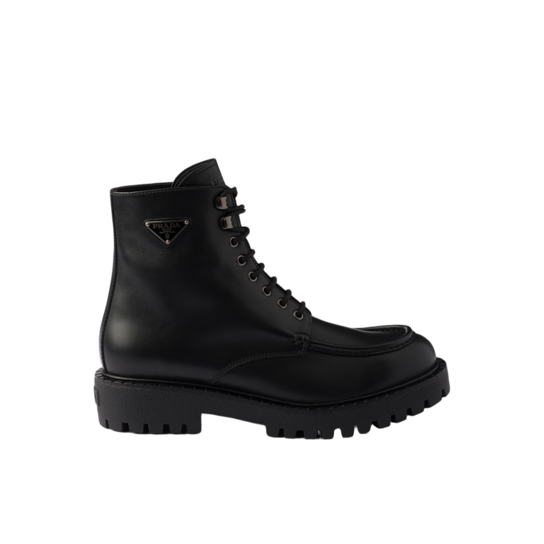 프라다 레이스드 레더 부티 블랙(Prada Laced Leather Booties Black) - 2