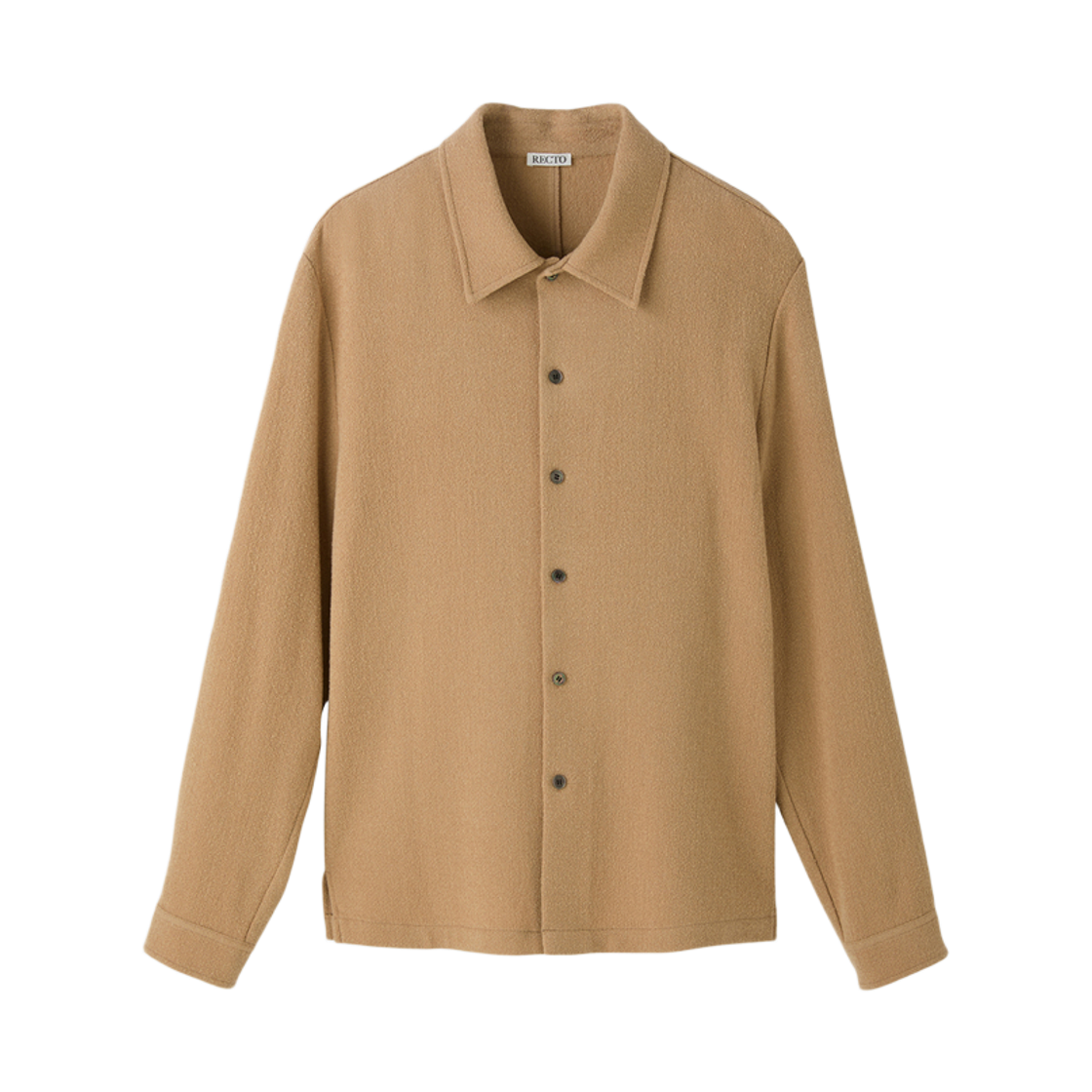 RM25WWST003BE Recto Wool Tweed Soft Shirt Beige