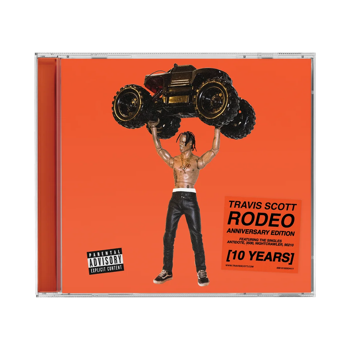 트래비스 스캇 로데오 10 이어즈 쥬얼 케이스 CD(Travis Scott Rodeo 10 Years Jewel Case CD)