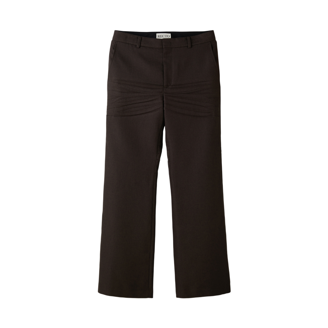 RM25WWPT005BR Recto Cease Detail Flare Pants Vintage Brown
