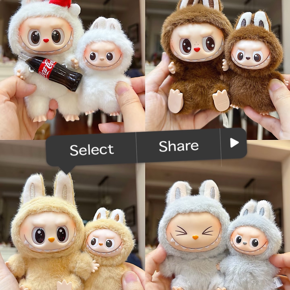 Pop Mart Labubu The Monsters Pin For Love Series Vinyl Plush Pendant Sealed Case (N-Z) (14 Blind Boxes) 착용 스타일