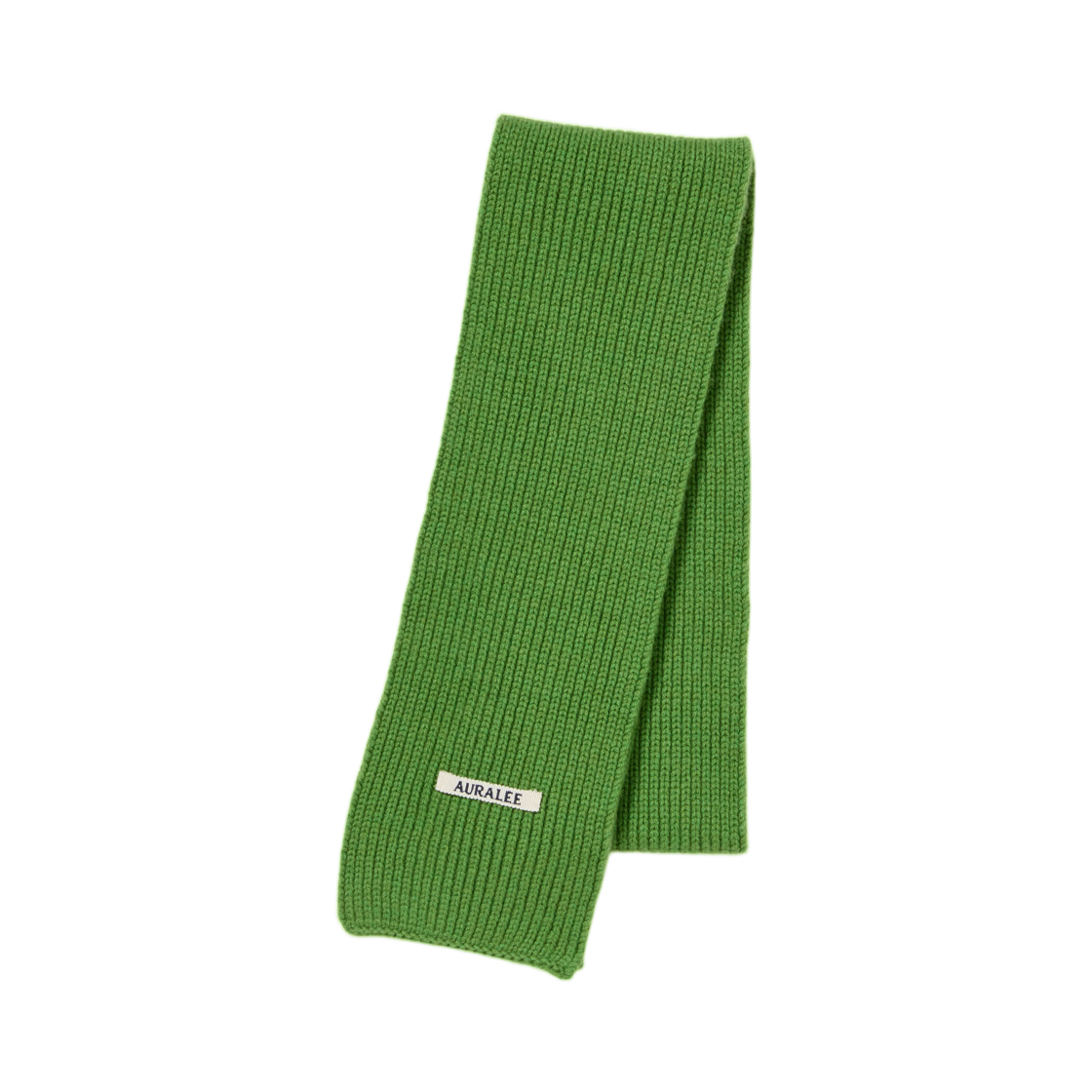 A25AM07CJ Auralee Light Cashmere Knit Stole Green