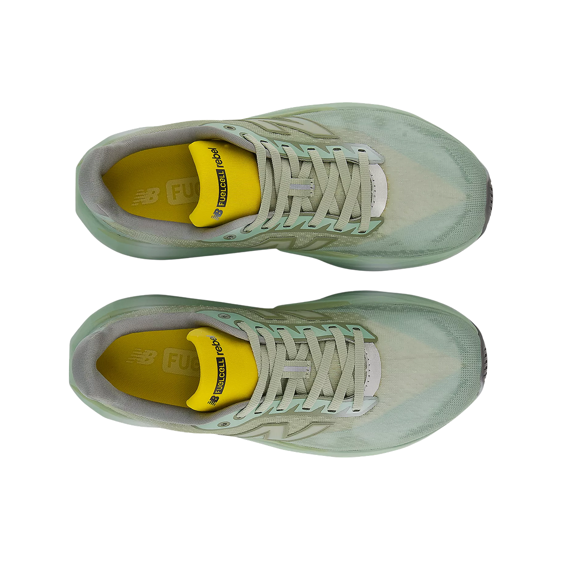 (W) 뉴발란스 퓨어셀 레벨 v5 가터 스네이크 모자이크 그린 - D 스탠다드((W) New Balance FuelCell Rebel v5 Garter Snake Mosaic Green - D Standard) - 2