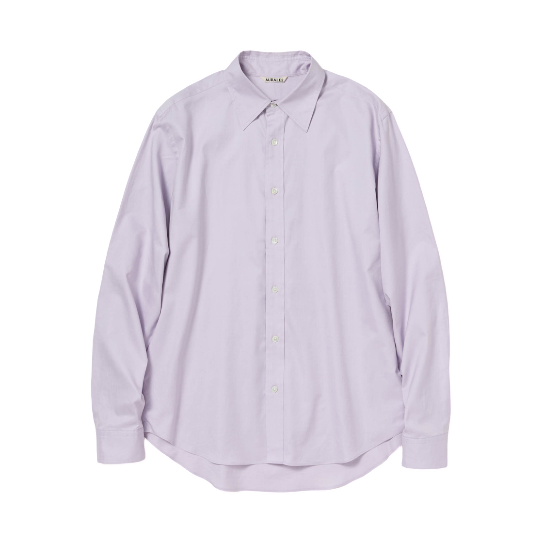 A25AS01FO Auralee Finx OX Chambray Shirt Pale Purple - 25AW