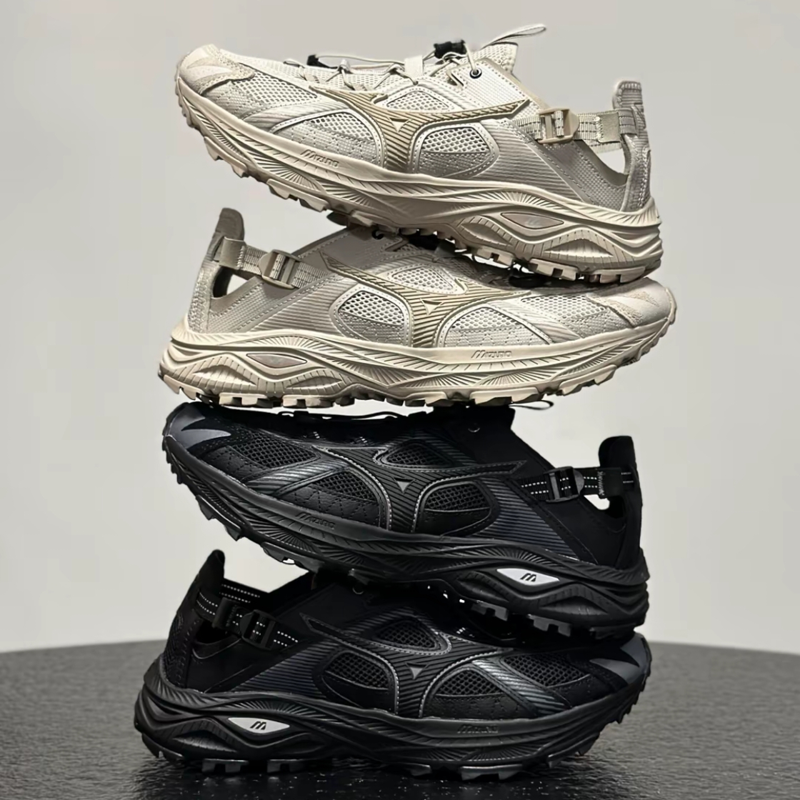 Mizuno Racer Trail SE Black, Mizuno Racer Trail SE Sand 착용 스타일