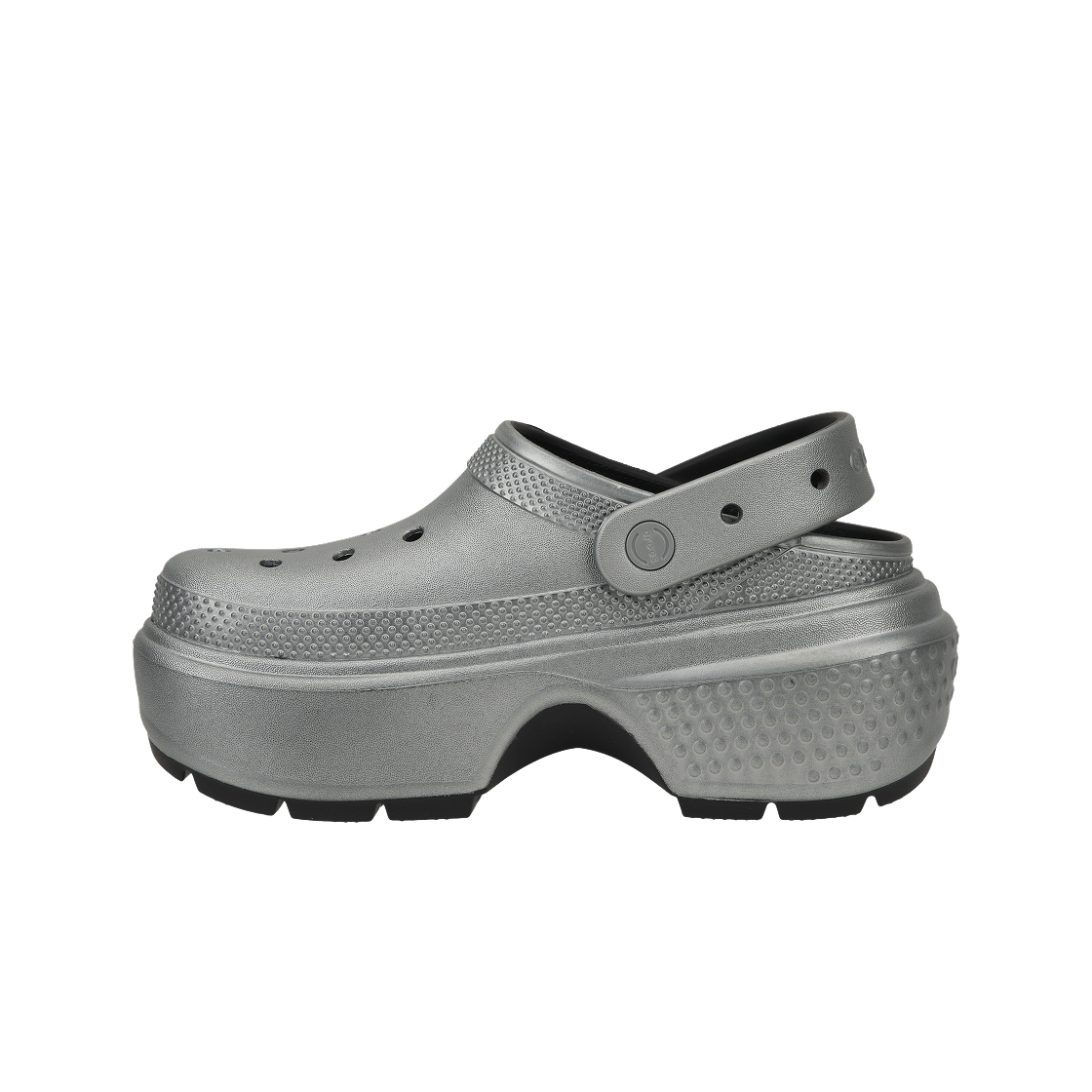 크록스 스톰프 메탈릭 클로그 실버(Crocs Stomp Metallic Clog Silver) - 3