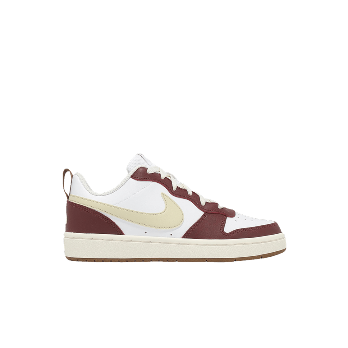 IB4706-121 (GS) Nike Court Borough Low 2 White Light Khaki