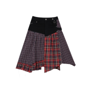 Vacant Archive Mira Mixed Wrap Skirt Black