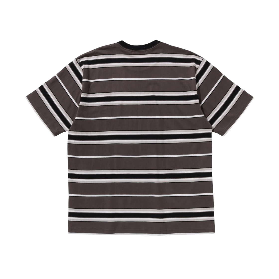 베이프 에이프 헤드 원 포인트 포켓 스트라이프 티셔츠 블랙(BAPE Ape Head One Point Pocket Stripe T-Shirts Black) - 2