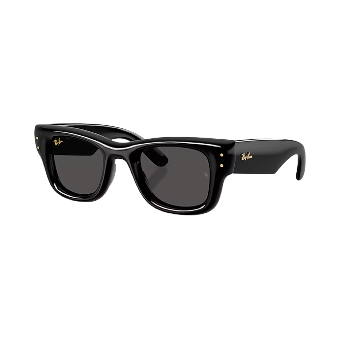 RB4940-601/87 Ray-Ban x A$AP Rocky Wayfarer Puffer Polished Black Frame Ultra Black Lense High Bridge Fit