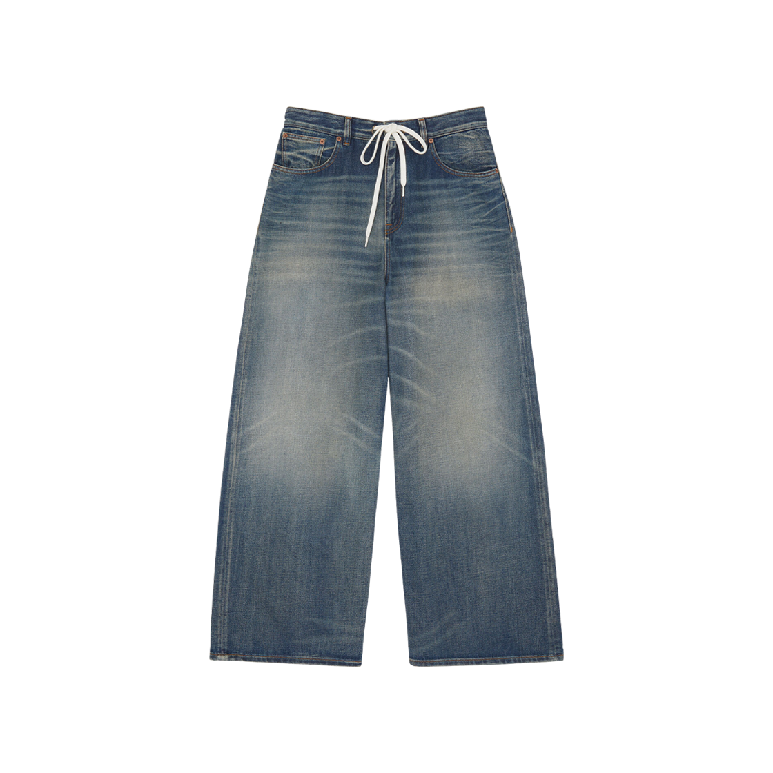 S52LA0262M30017962 (W) MM6 Maison Margiela Wide Leg Jeans Blue