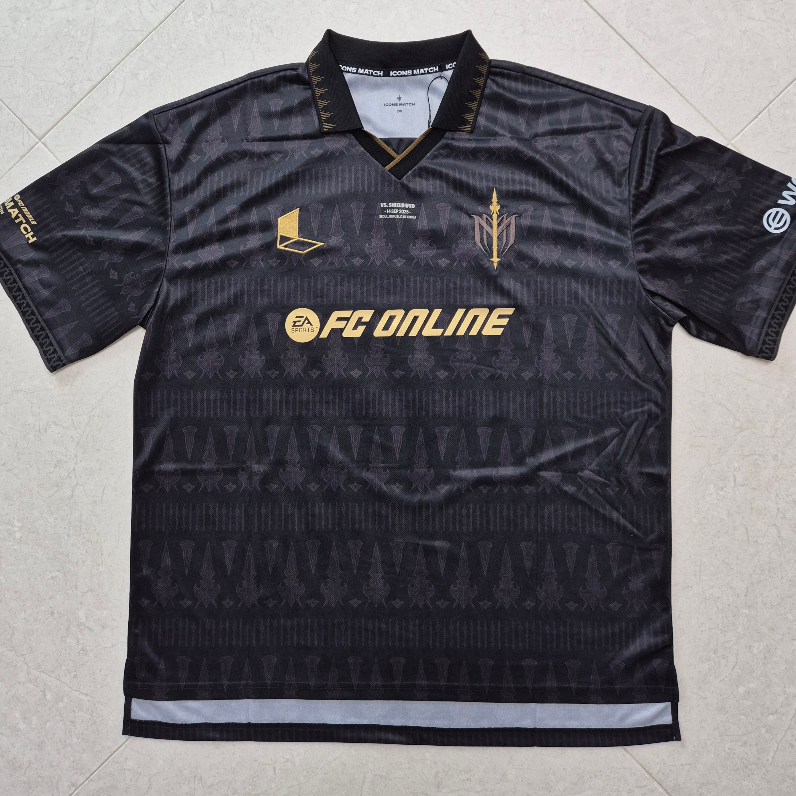 [PRE-ORDER] FC SPEAR Jersey Black 2XL (Marking) 착용 스타일 - 1