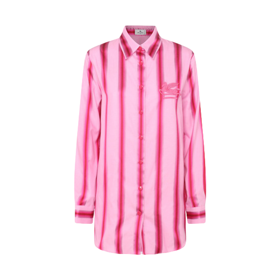 124001665650 (W) Etro Cotton Silk Blend Shirt Pink