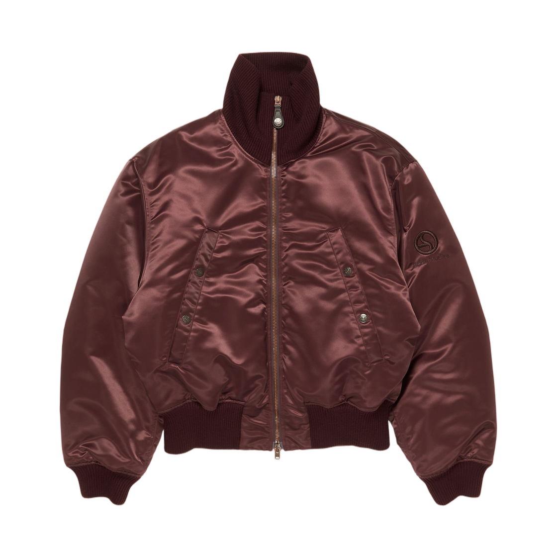 B90836-479 Acne Studios Technical Bomber Jacket Burgundy