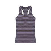 Vacant Archive Maya Stripe Sleeveless Top Purple