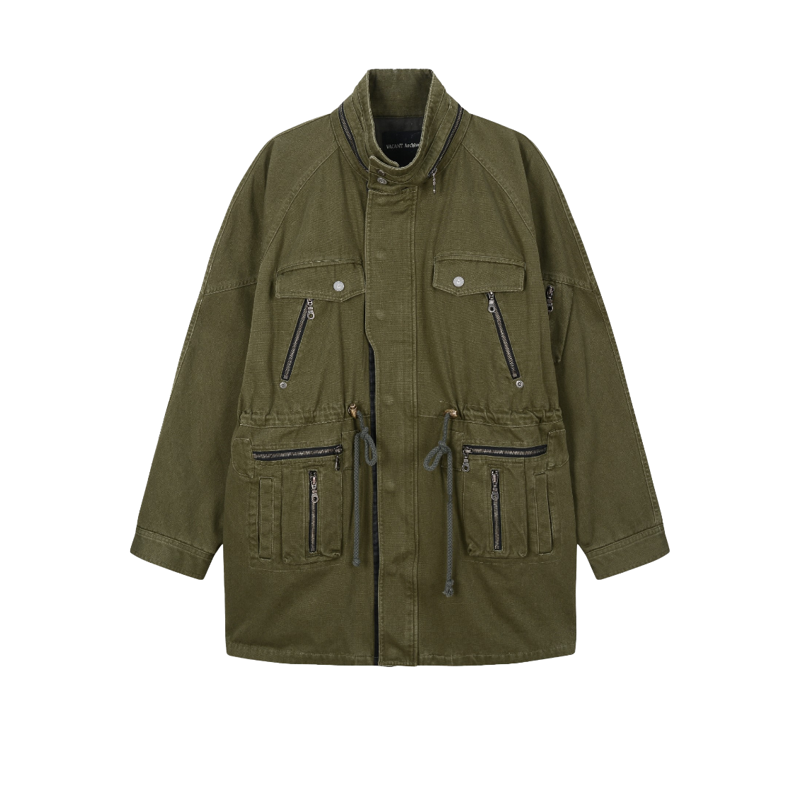 VUK53VJK002KHQQ Vacant Archive Women Victor Cotton Field Jacket Khaki