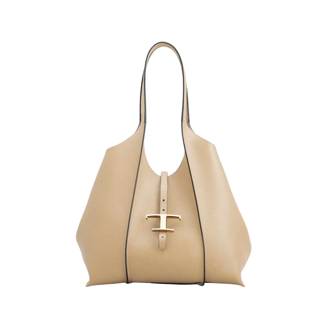 XBWTSBA0200Q8EC600 Tod's T Timeless Small Shopping Bag in Leather Beige