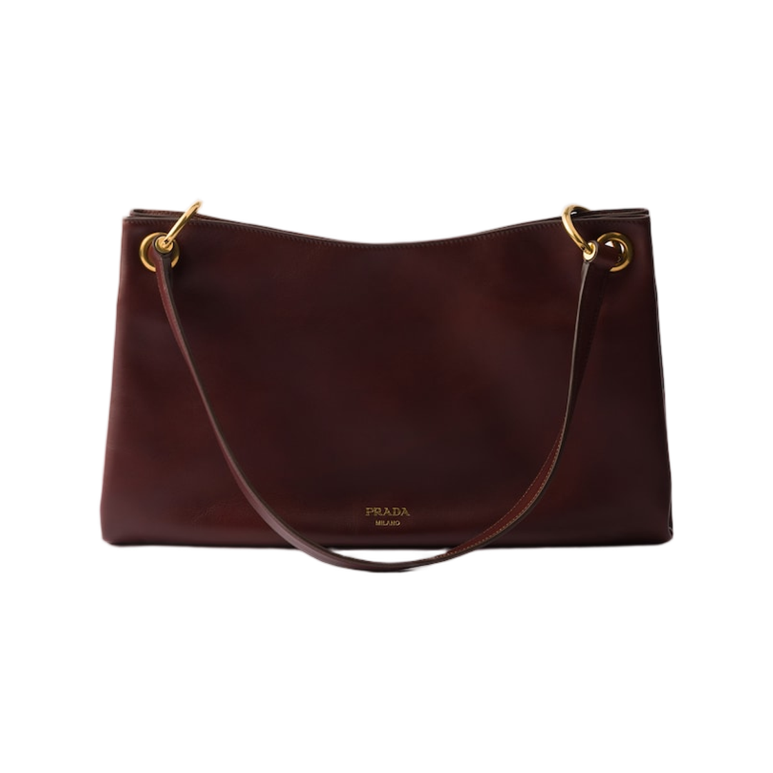 프라다 라지 프라다 에뛰드 레더 숄더백 시에나(Prada Large Prada Etude Leather Shoulder Bag Sienna) - 1