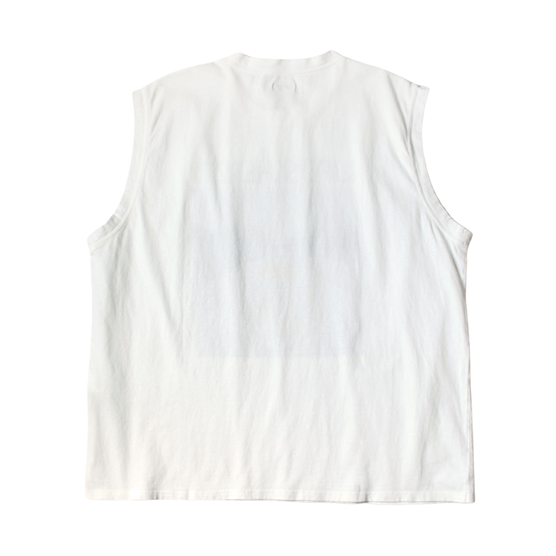 캐피탈 20 저지 슬리브리스 빅-티셔츠 라이프 스케르초 로드 사인 페인터 화이트(Kapital 20 Jersey Sleeveless Big-T-Shirt Life Scherzo Road Sign Painter White) - 2