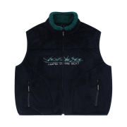 YESEYESEE Y.E.S Full Zip Fleece Vest Navy