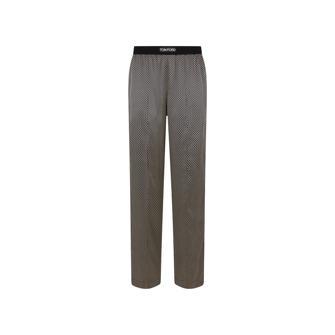 (W) 톰포드 시그니쳐 파자마 팬츠 블랙 화이트((W) Tom Ford Signature Pajamas Pants Black White)