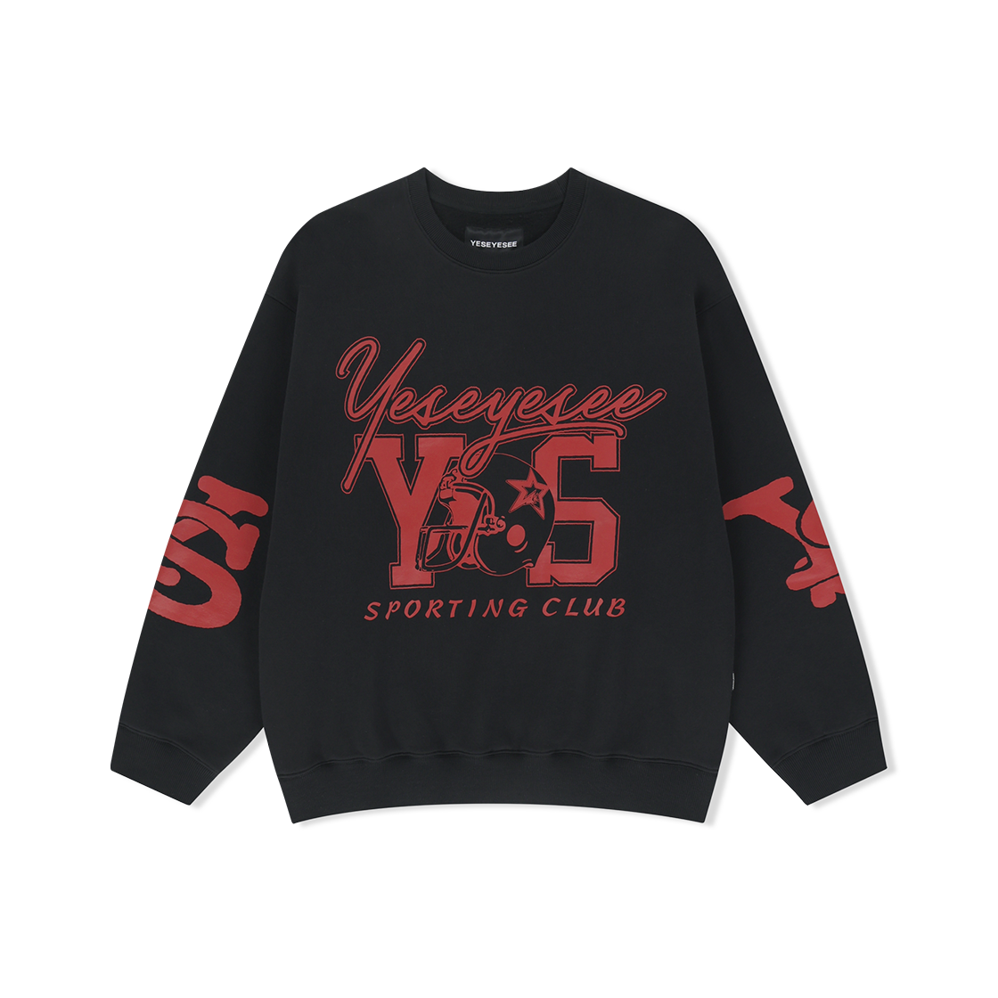 YS253TSWCW01BLK YESEYESEE Y.E.S Sporting Club Sweatshirt Black