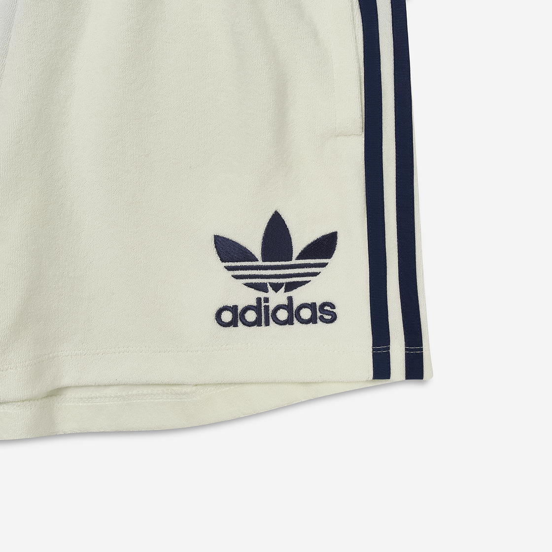 (W) 아디다스 테리 쇼츠 오프 화이트 - KR 사이즈((W) Adidas Terry Shorts Off White - KR Sizing) - 3