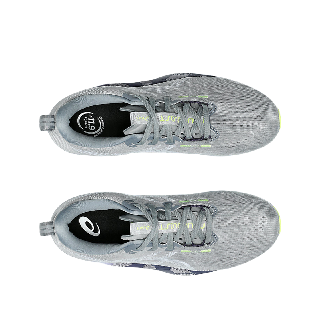 (W) 아식스 노바블라스트 5 그래블 블루 페이드((W) Asics Novablast 5 Gravel Blue Fade) - 2
