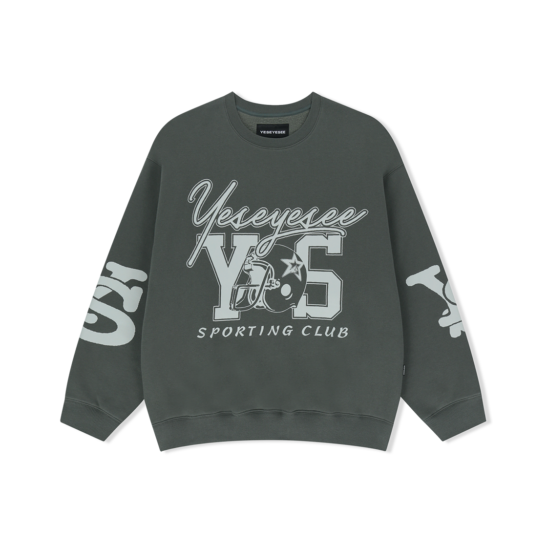 YS253TSWCW01KHA YESEYESEE Y.E.S Sporting Club Sweatshirt Khaki
