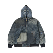 BAPE Cloud Camo Jacquard Upcycled Active Jacket Navy
