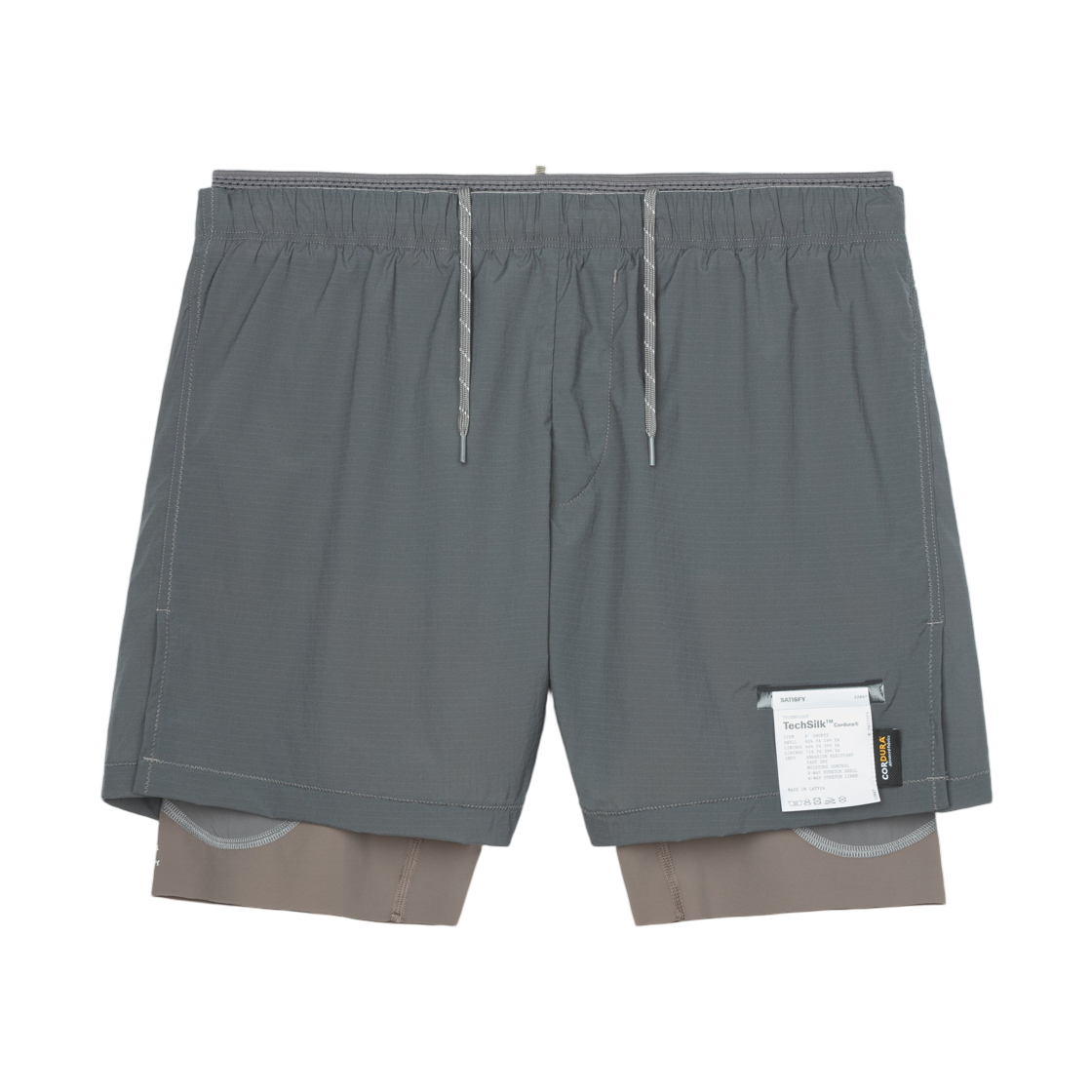 새티스파이 테크실크 코듀라 8인치 쇼츠 그레이 스톤(Satisfy Techsilk Cordura 8 Inch Shorts Grey Stone)