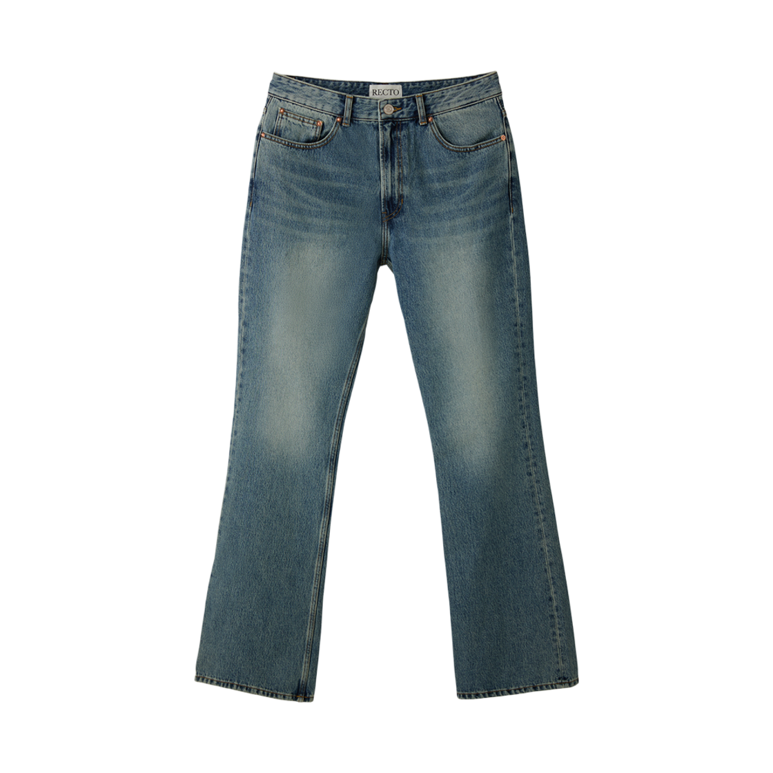 RM25WDPT001BL Recto Flare Denim Pants Vintage Blue