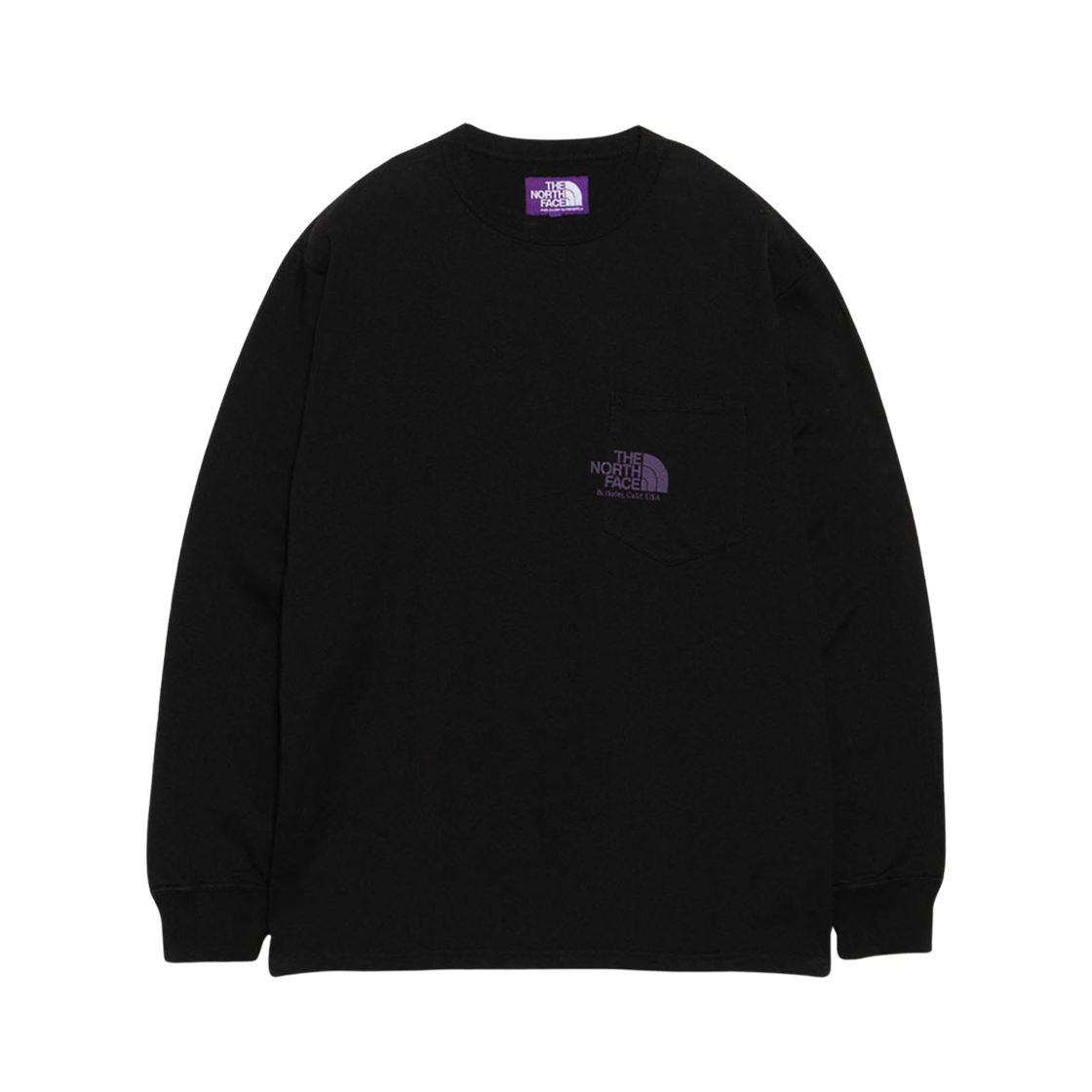 N25FT116 The North Face Purple Label 7 oz Field Long Sleeve Pocket T-Shirt Black