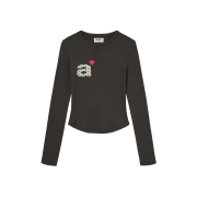 AEAE Dot Small Letter L/S Dark Brown