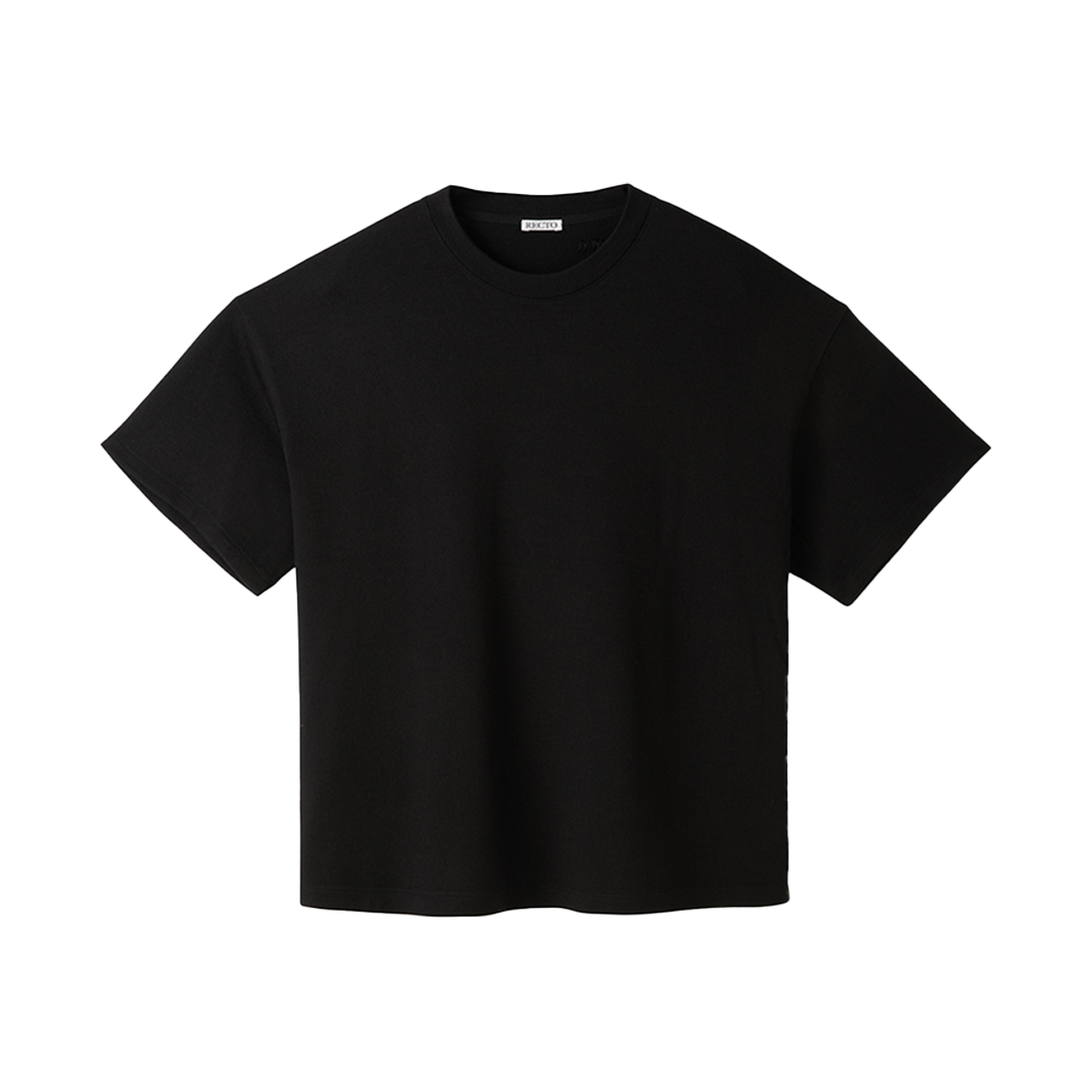 RM25WJTP001BK Recto Back Logo Wool T-Shirt Black