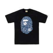 BAPE Japanese Cloud Camo Big Ape Head T-Shirt Black